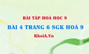 Bài 4 trang 6 SGK Hoá 9: Tính chất Hoá học của Oxit, phân loại Oxit